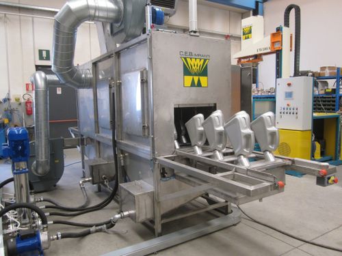 Máquina de lavado de agua - EWC3 - C.E.B. IMPIANTI S.r.l. - por aspersión / de disolvente / automática
