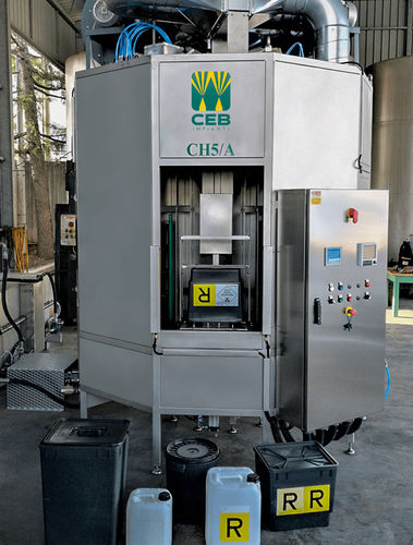 Máquina de lavado de agua - CH  - C.E.B. IMPIANTI S.r.l. - automática / de contenedores hospitalarios / para embalajes