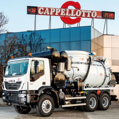 Camión de carga por aspiración - CAP BORA - CAPPELLOTTO S.P.A.  - de 3 ejes