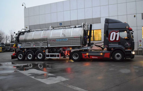 Semirremolque cisterna - CAP VAC 3800 ADR - CAPPELLOTTO S.P.A.  - para transporte de materiales peligrosos / de 3 ejes / de acoplamiento