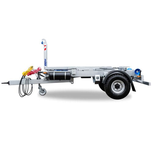 Remolque para contenedores - TN CTS 05-32-K - CTS-servis, a.s.  - para equipamiento industrial / de 1 eje / de acoplamiento