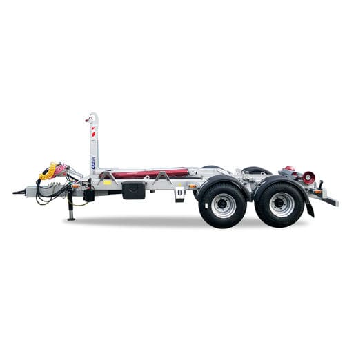 Remolque para contenedores - TN CTS 08-41-S - CTS-servis, a.s.  - para equipamiento industrial / de 2 ejes / de acoplamiento