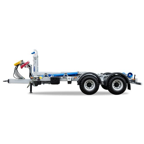 Remolque para contenedores - TN CTS 10-45-S  - CTS-servis, a.s.  - para equipamiento industrial / de 2 ejes / de acoplamiento
