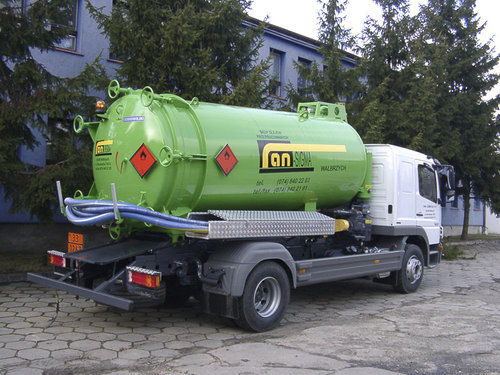 Depósito de transporte - ADR SK 581 - DOBROWOLSKI Sp. z o.o.  - de vacío / de acero al carbono / montado en camión