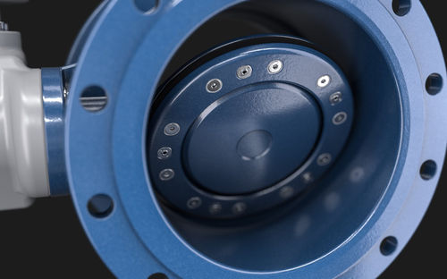 Válvula de mariposa - Düker GmbH - con volante / neumática / eléctrica