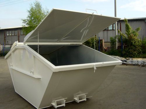 Cubo de basura de metal - SMDS - ELKOPLAST CZ - de residuos industriales / para residuos urbanos / con tapa