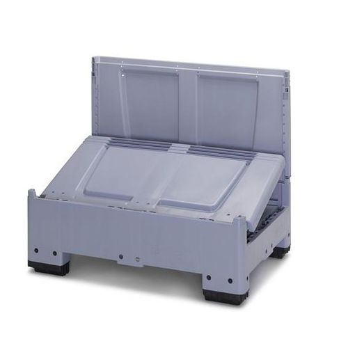 Caja-palé de plástico - KLK Series - ELKOPLAST CZ - para almacenamiento / de transporte / plegable