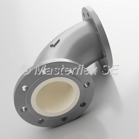 Codo para cañería para transporte neumático - Master-PROTECT - Masterflex SE - de acero / para productos a granel / 90°