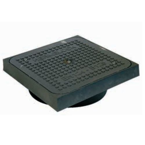 Tapa de registro material compuesto reforzado con fibra de vidrio - HE500SBR - Hermelock  - redonda