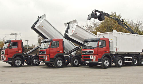 Camión volquete - Hüffermann Transportsysteme GmbH  - de 4 ejes
