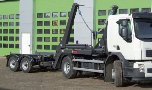 Remolque para contenedores - City-Conzept - Hüffermann Transportsysteme GmbH  - para equipamiento industrial / de 2 ejes / de acoplamiento