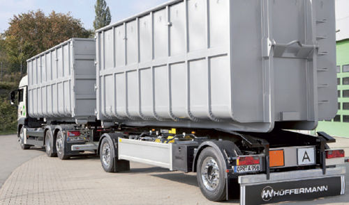 Remolque volquete - Slide-Carrier - Hüffermann Transportsysteme GmbH  - para equipamiento industrial / de 2 ejes / de acoplamiento