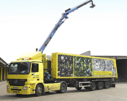 Semirremolque volquete - Hüffermann Transportsysteme GmbH  - de cuello de cisne / de 3 ejes / de acoplamiento