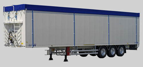 Remolque volquete - Hüffermann Transportsysteme GmbH  - para mercancía / de 3 ejes / de acoplamiento