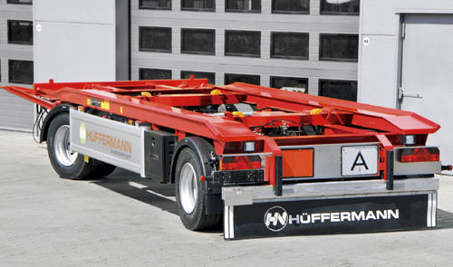 Remolque plataforma - Hüffermann Transportsysteme GmbH  - volquete / para obras / de 2 ejes