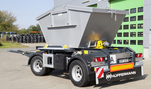 Remolque volquete - HMA1812  - Hüffermann Transportsysteme GmbH  - para obras / de 2 ejes / de acoplamiento