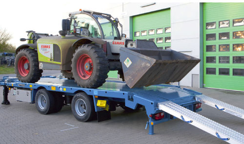 Remolque para vehículos - Multi-Carrier - Hüffermann Transportsysteme GmbH  - de 2 ejes / de acoplamiento