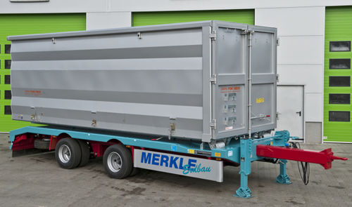 Remolque para contenedores - Multi-Carrier - Hüffermann Transportsysteme GmbH  - para equipamiento industrial / de 2 ejes / de acoplamiento