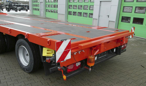 Remolque para obras - Multi-carrier type HPA - Hüffermann Transportsysteme GmbH  - de 3 ejes / de acoplamiento