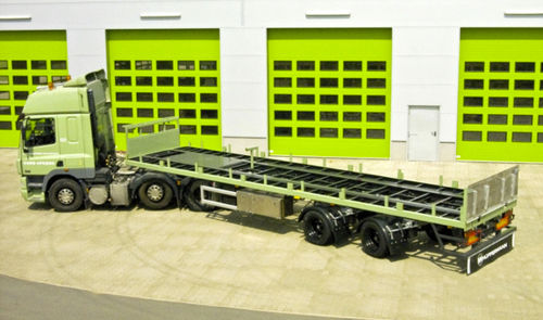 Semirremolque plataforma - Hüffermann Transportsysteme GmbH  - volquete / para chatarra / de 5 ejes