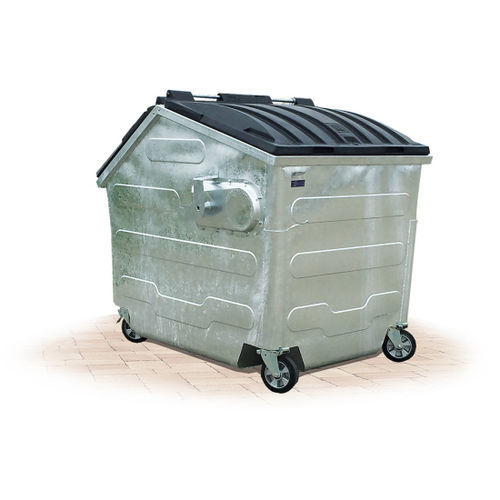 Cubo de basura de carga trasera - HSB 2,3 - IVB Umwelttechnik GmbH  - de acero / de acero galvanizado / de reciclaje