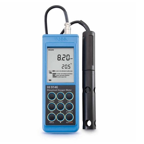 Aparato de medición de oxígeno disuelto - HI9146 - Hanna Instruments - de concentración / de laboratorio / portátil