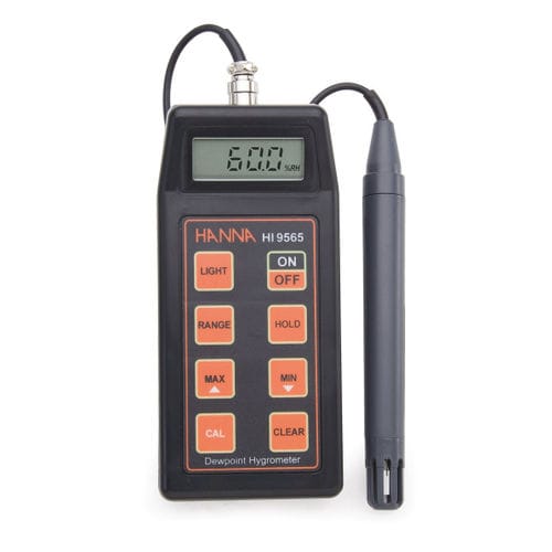 Termo-higrómetro digital - HI9565 - Hanna Instruments - portátil / a punto de rocío / humedad relativa