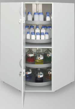 Armario de almacenamiento - SLS-ECK 2 - LaCont Umwelttechnik GmbH  - de suelo / con puertas dobles / de metal
