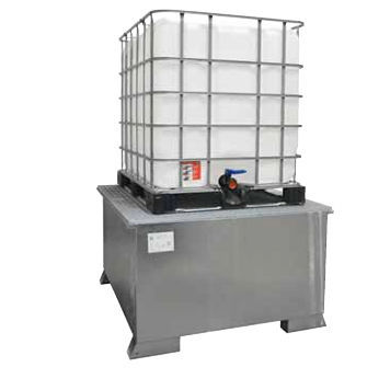 Cubeta de retención de 1 bidón - WSP-KTC-OS - LaCont Umwelttechnik GmbH  - para contenedor IBC / de acero galvanizado