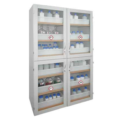 Armario de almacenamiento - SLS 1200 GL/12 - LaCont Umwelttechnik GmbH  - de suelo / de puertas batientes / con estantes
