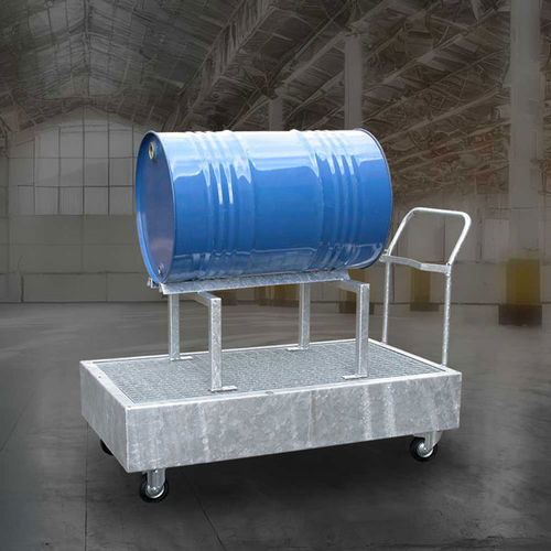 Carro de transporte - WSP-2OS/W60 - LaCont Umwelttechnik GmbH  - de acero galvanizado / portabidones