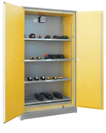 Armario de almacenamiento - B80-8001-A - LaCont Umwelttechnik GmbH  - de protección / de suelo / de 2 puertas