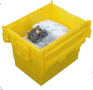 Contenedor de transporte - D-430-Set - LaCont Umwelttechnik GmbH  - para almacenamiento / de plástico / con cierre