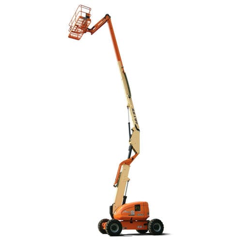 Cesta articulada con ruedas - 600AJ - JLG Industries Inc. - alimentada por batería / diésel / para obra