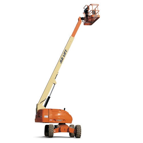 Cesta telescópica con ruedas - 460SJ - JLG Industries Inc. - alimentada por batería / diésel / para uso exterior