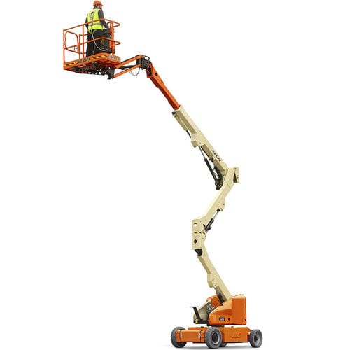 Cesta articulada con ruedas - E400AJP - JLG Industries Inc. - eléctrica / para almacén