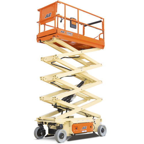 Plataforma elevadora de tijera con ruedas - ES3246 - JLG Industries Inc. - eléctrica / para uso en interiores y exteriores