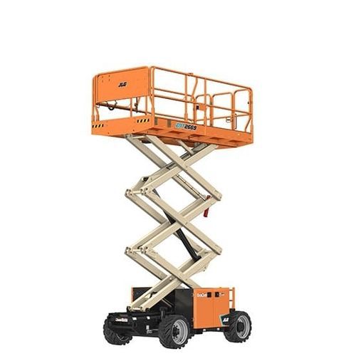 Plataforma elevadora de tijera con ruedas - ERT2669 - JLG Industries Inc. - eléctrica / para terreno difícil