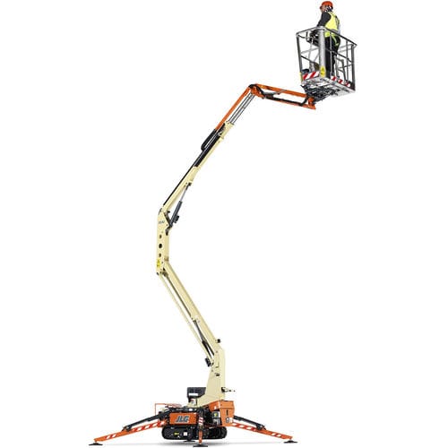 Plataforma araña con orugas - X14J  - JLG Industries Inc. - con motor de gasolina / híbrida diésel-eléctrica / compacta