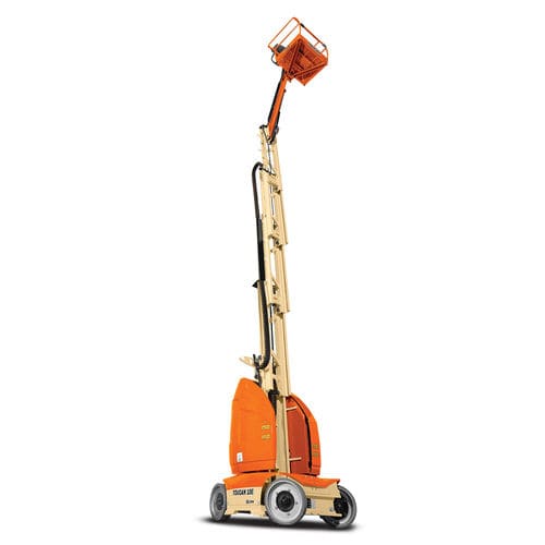 Cesta vertical móvil - T10E Toucan®   - JLG Industries Inc. - alimentada por batería / para almacén / compacta