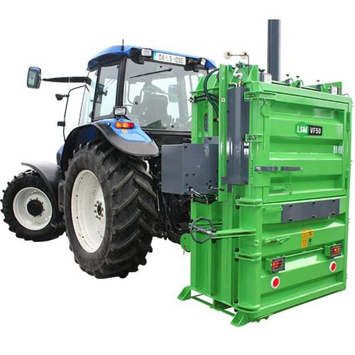 Prensa de balas para cartón - VF50 - LSM Recycling Equipment - para papel / para residuos / vertical