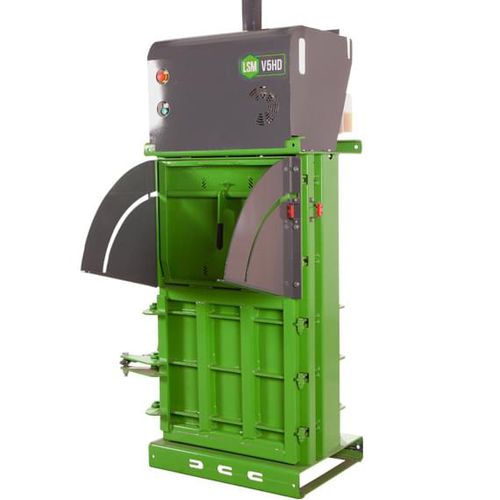 Prensa de balas para botellas - V5HD - LSM Recycling Equipment - de latas / vertical / de carga frontal