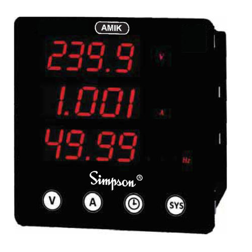 Aparato de medición parámetro eléctrico - Amik series - Simpson - de corriente alterna / de frecuencia / de velocidad