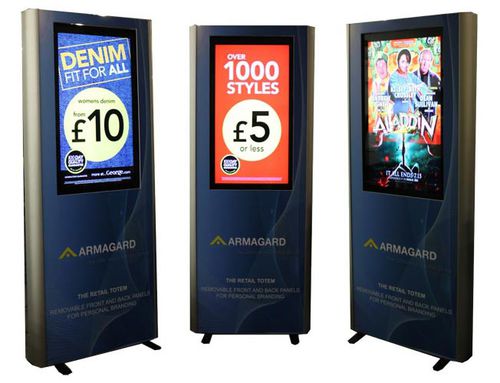 Tótem publicitario - IDS-RT-P-MR - Armagard Ltd - para visualización LCD