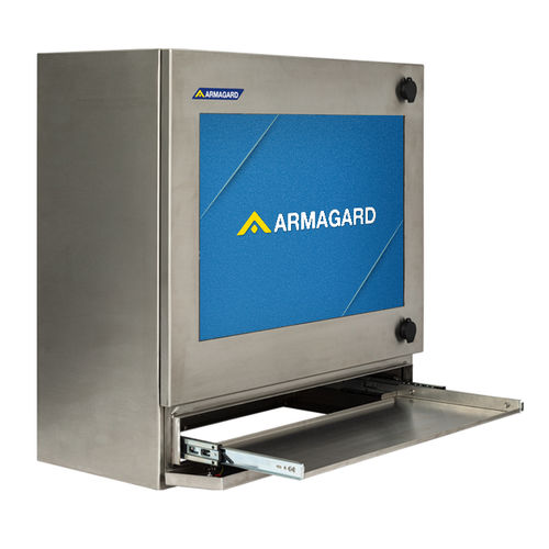 Caja para ordenador de sobremesa - SENC-500 - Armagard Ltd - montada en superficie / rectangular / de acero inoxidable