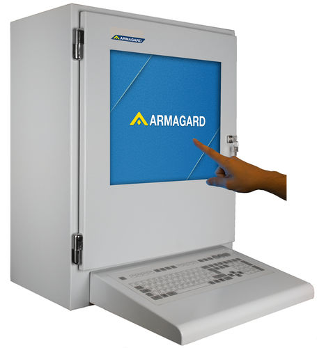 Caja con pantalla táctil LCD - PENC-750 - Armagard Ltd - de pared / para ordenador de sobremesa / rectangular