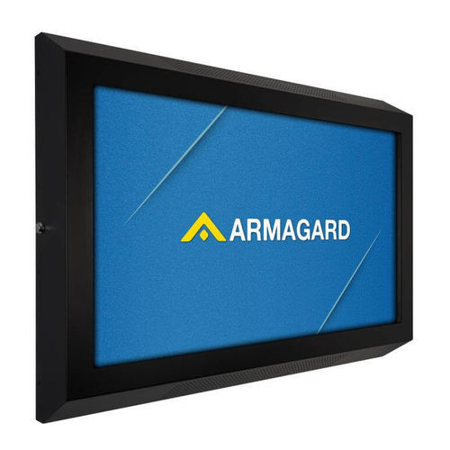 Caja para pantalla - PSS-W-L - Armagard Ltd - de pared / rectangular / de policarbonato