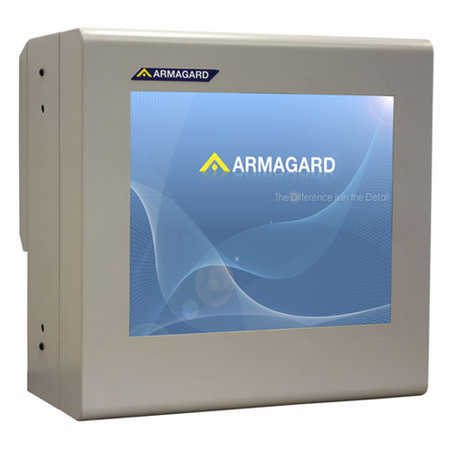 Caja visualizador LCD - PDS-19-W-L-US - Armagard Ltd - de pared / rectangular / de acero inoxidable