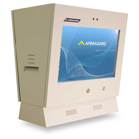 Caja rectangular - PDP-22-L-240V - Armagard Ltd - de acero dulce / para pantallas / para pantalla gráfica LCD