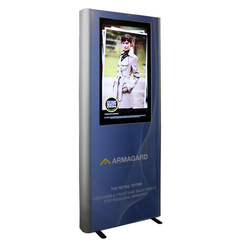 Tótem de aluminio - PDS-RT-P-US - Armagard Ltd - publicitario / para visualización LCD